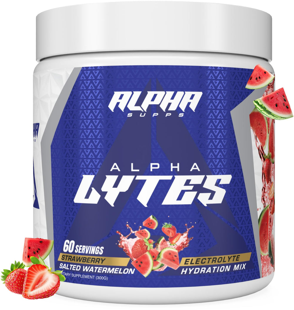 Alpha Supps Alpha Lytes bottle front showing sugar-free hydration