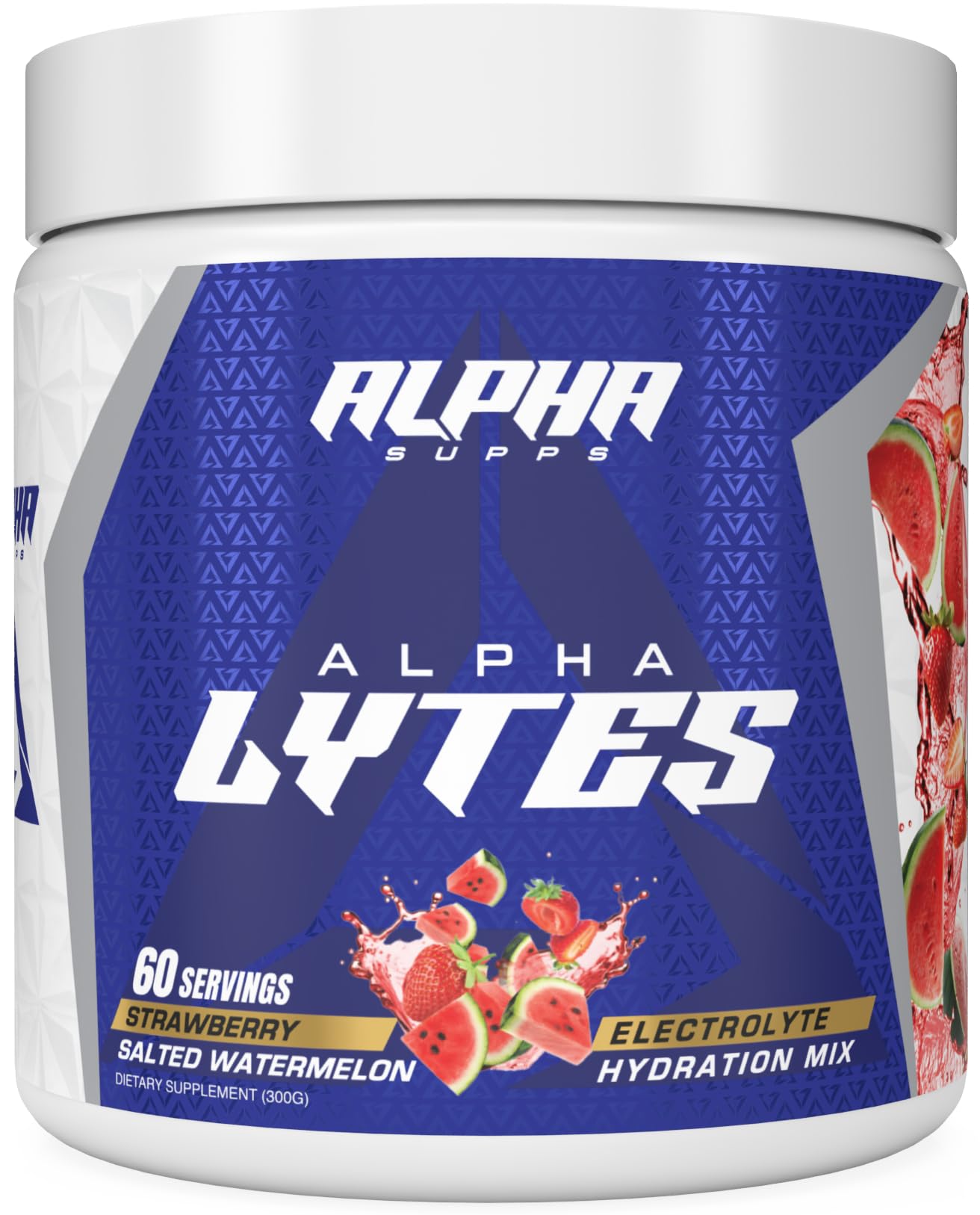 Alpha Supps Alpha Lytes packaging box featuring 60 servings
