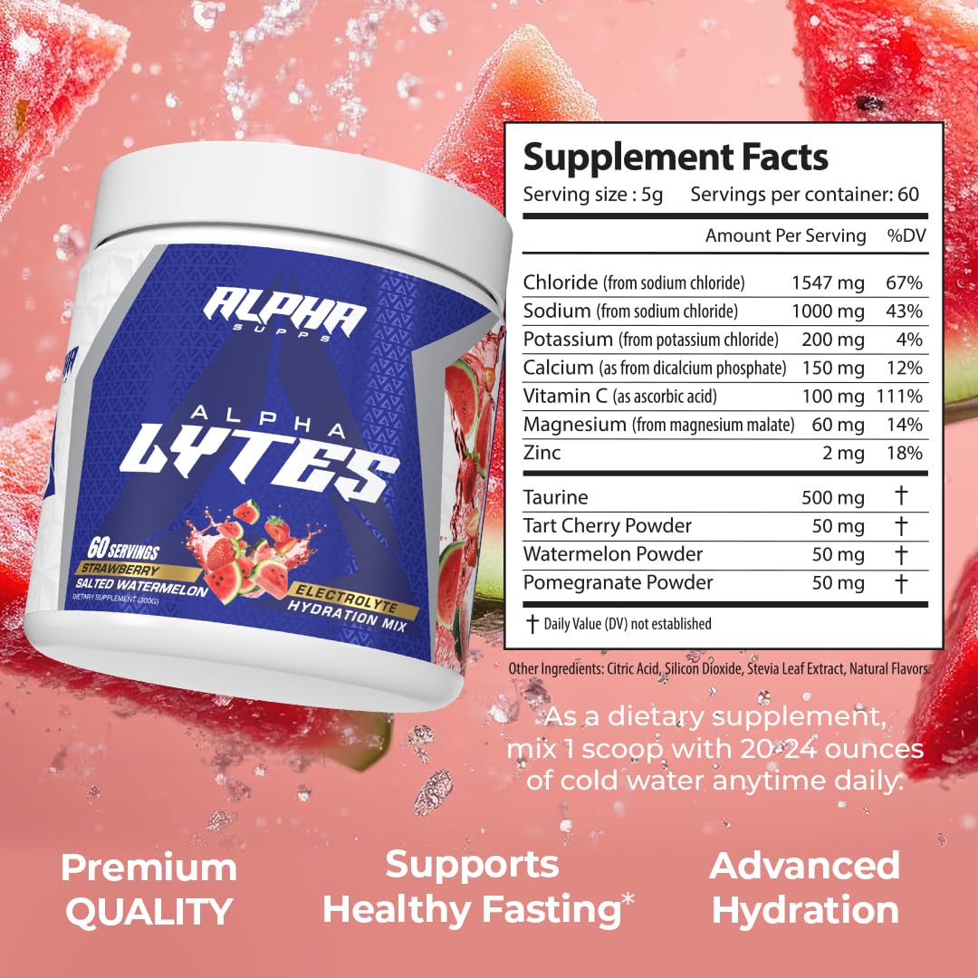 Alpha Lytes powder scoop for easy daily electrolyte servings