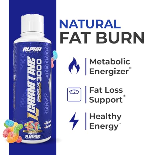 Blue Gummy flavor Alpha Supps L Carnitine Liquid 3000 close up