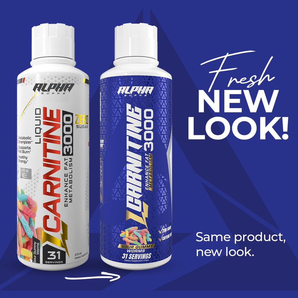 Alpha Supps L Carnitine Liquid 3000 dispensing dropper for precise servings
