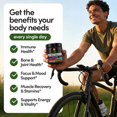 Alpha Tribe multivitamin bottle with ashwagandha capsules for stress resilience