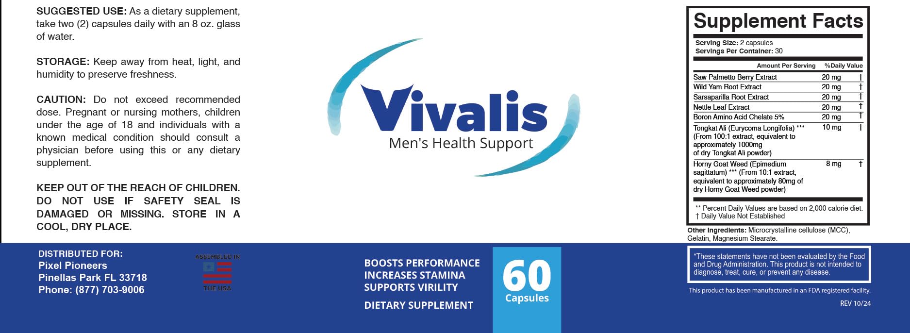 Alpha Force VIVALIS pills-in-hand suggests portable daily wellness support