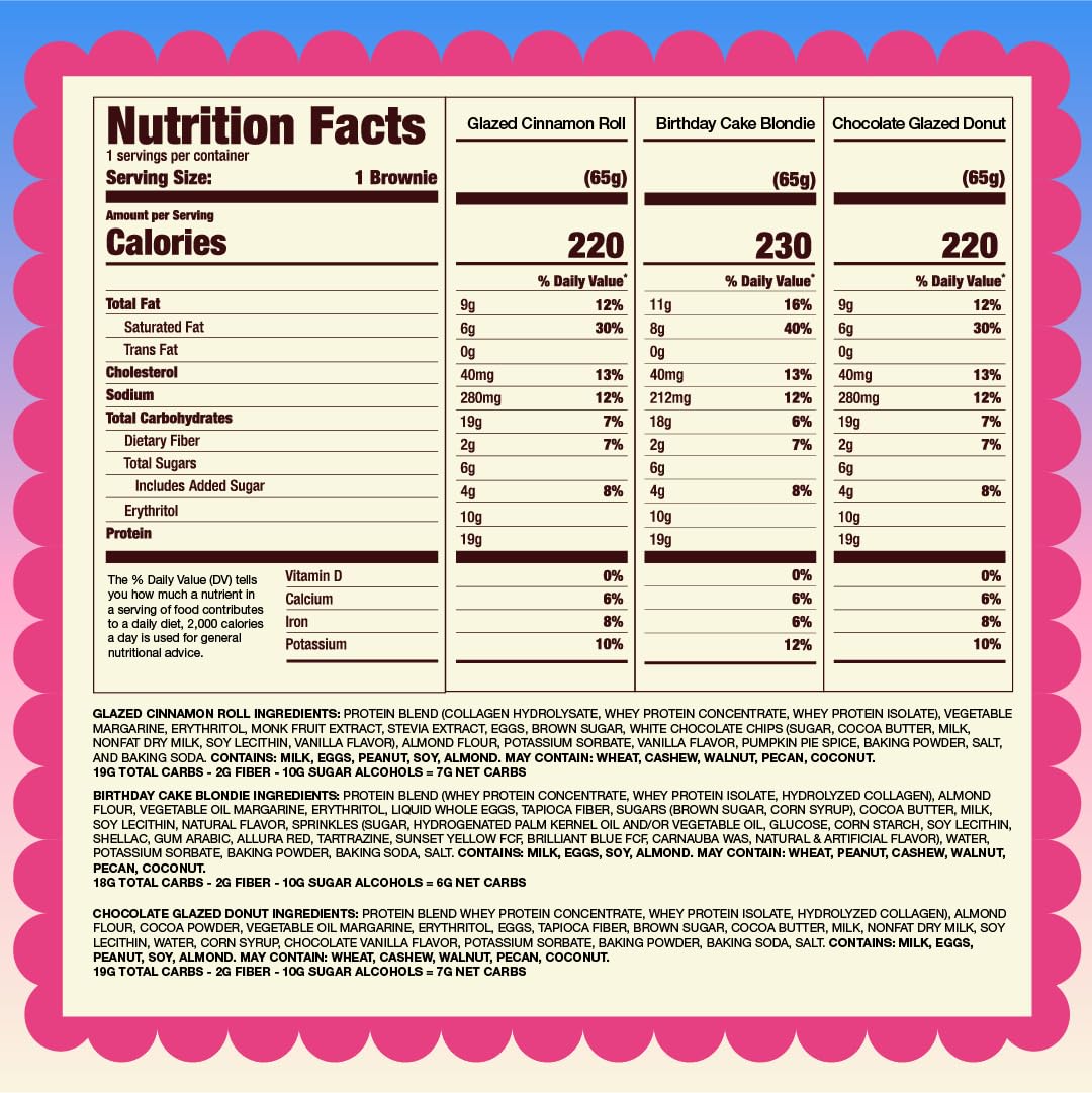 Alpha Prime Prime Bites Brownie variety flavors display appealing, low-sugar protein treats