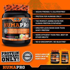 ALR Industries Humapro label close-up conveys gluten-free, dairy-free formula for allergen-friendly choices
