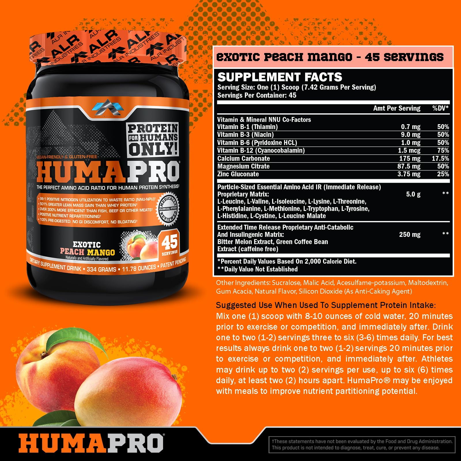 Humapro scoop showing precise serving for efficient amino acid delivery during workouts.
