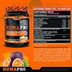 Humapro scoop with serving measure emphasizes high concentration for efficient absorption.