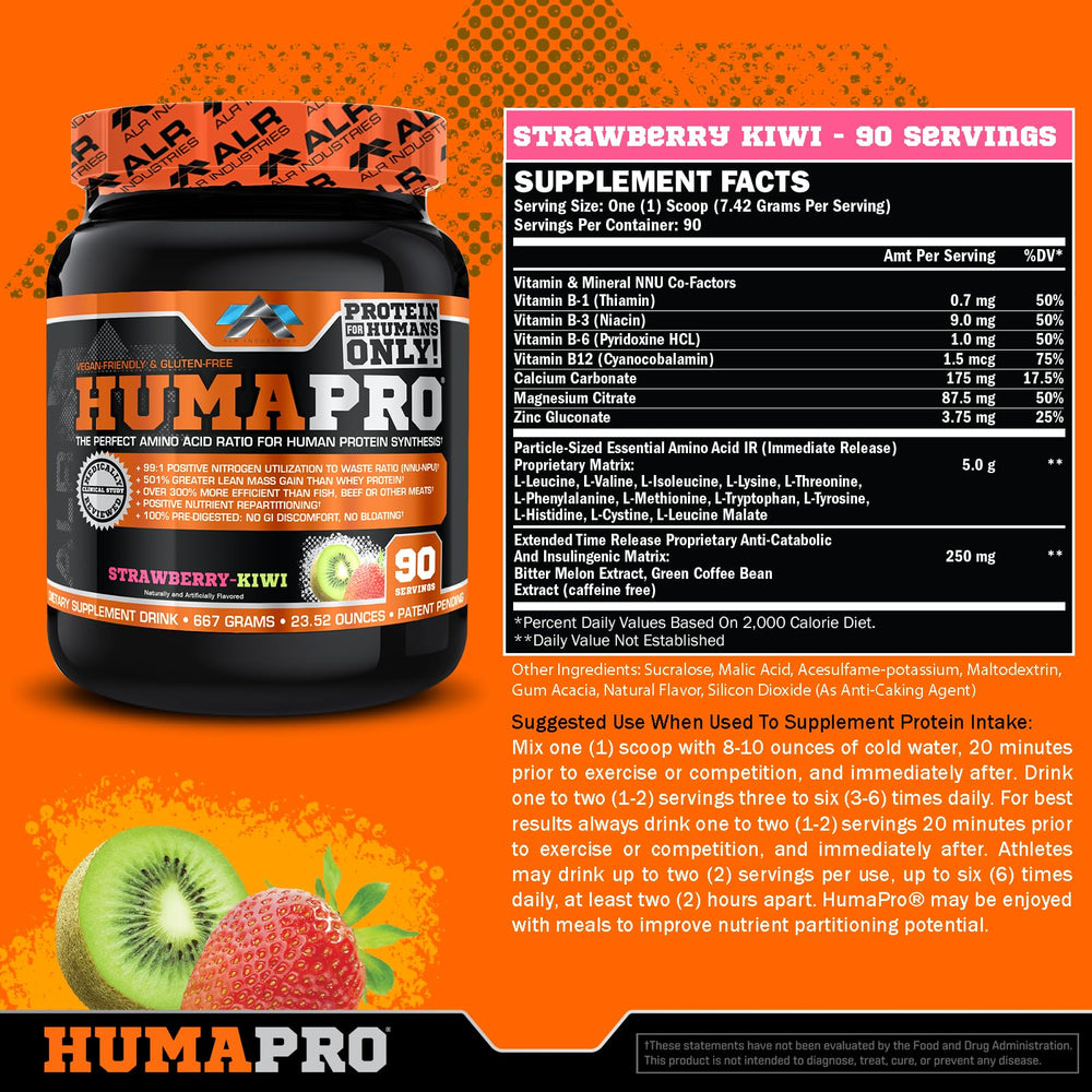 ALR Industries Humapro serving scoop highlights convenient dosage for efficient protein utilization
