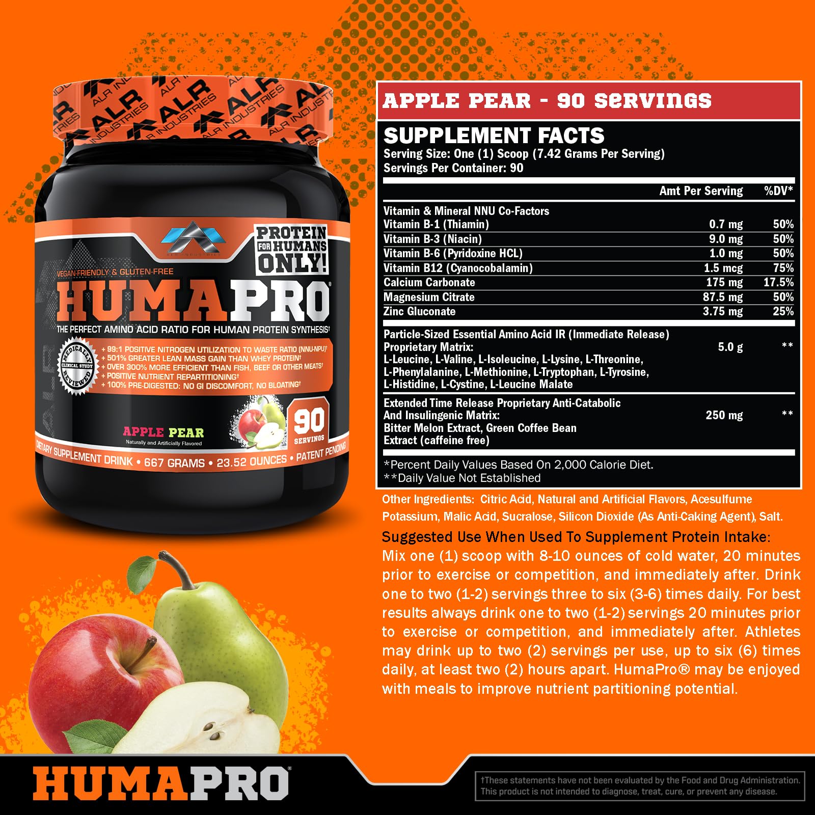 ALR Industries Humapro shake glass ready for post-workout recovery shake
