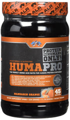 Mandarin Orange Humapro shake served in glass as a low-calorie protein option for workouts