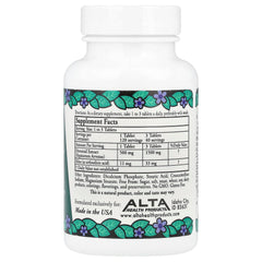 Alta Health Silica capsules close-up emphasizing bioflavonoids and trace minerals.