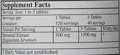 Alta Health Silica bottle label highlights blend with bioflavonoids for skin and joints