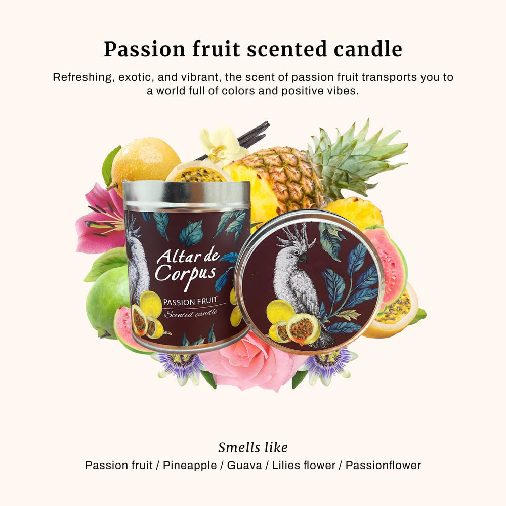 Altar de Corpus Luxury Candle Jar Closeup—premium soy wax and cotton wick.