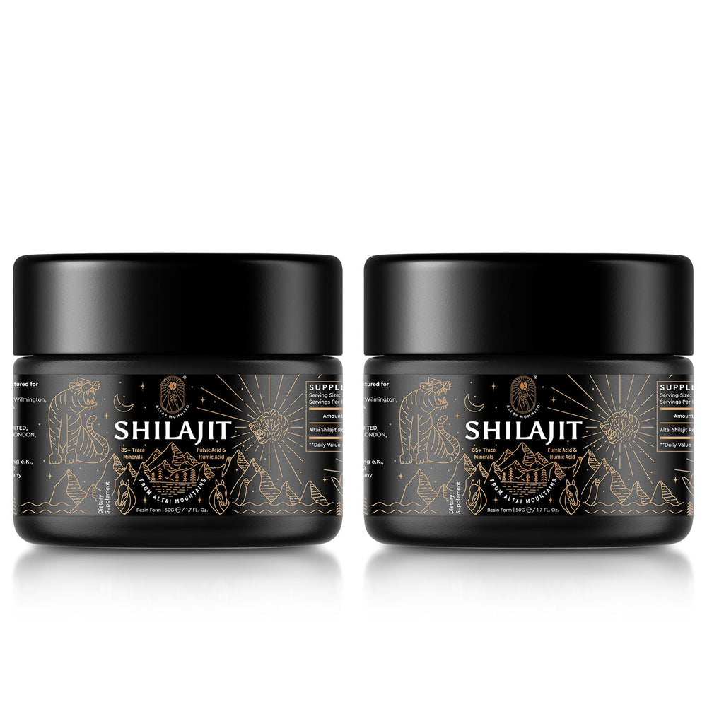 ALTAY MUMMIYO Shilajit resin jar for daily energy support.