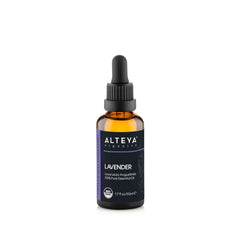 Alteya lavender essential oil bottle in amber glass, ideal for daily aromatherapy.