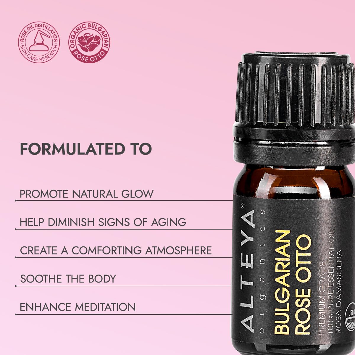Alteya Organics Rose Essential Oil used in perfume blends for floral depth