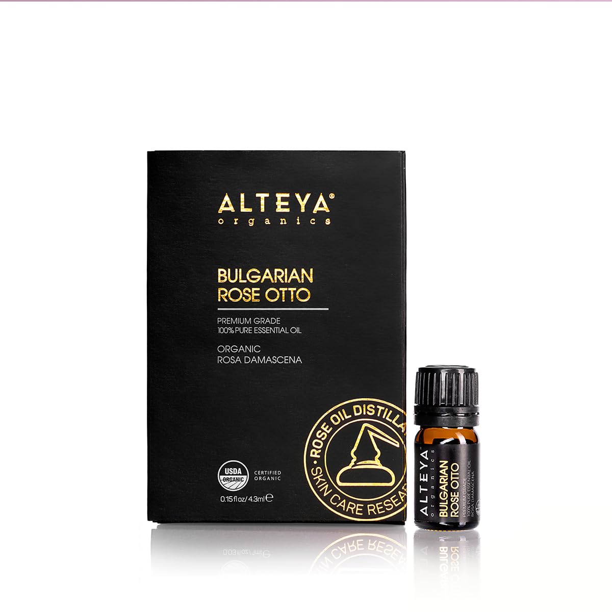 Alteya Organics steam-distillation setup for Rose Essential Oil, emphasizing purity and aroma