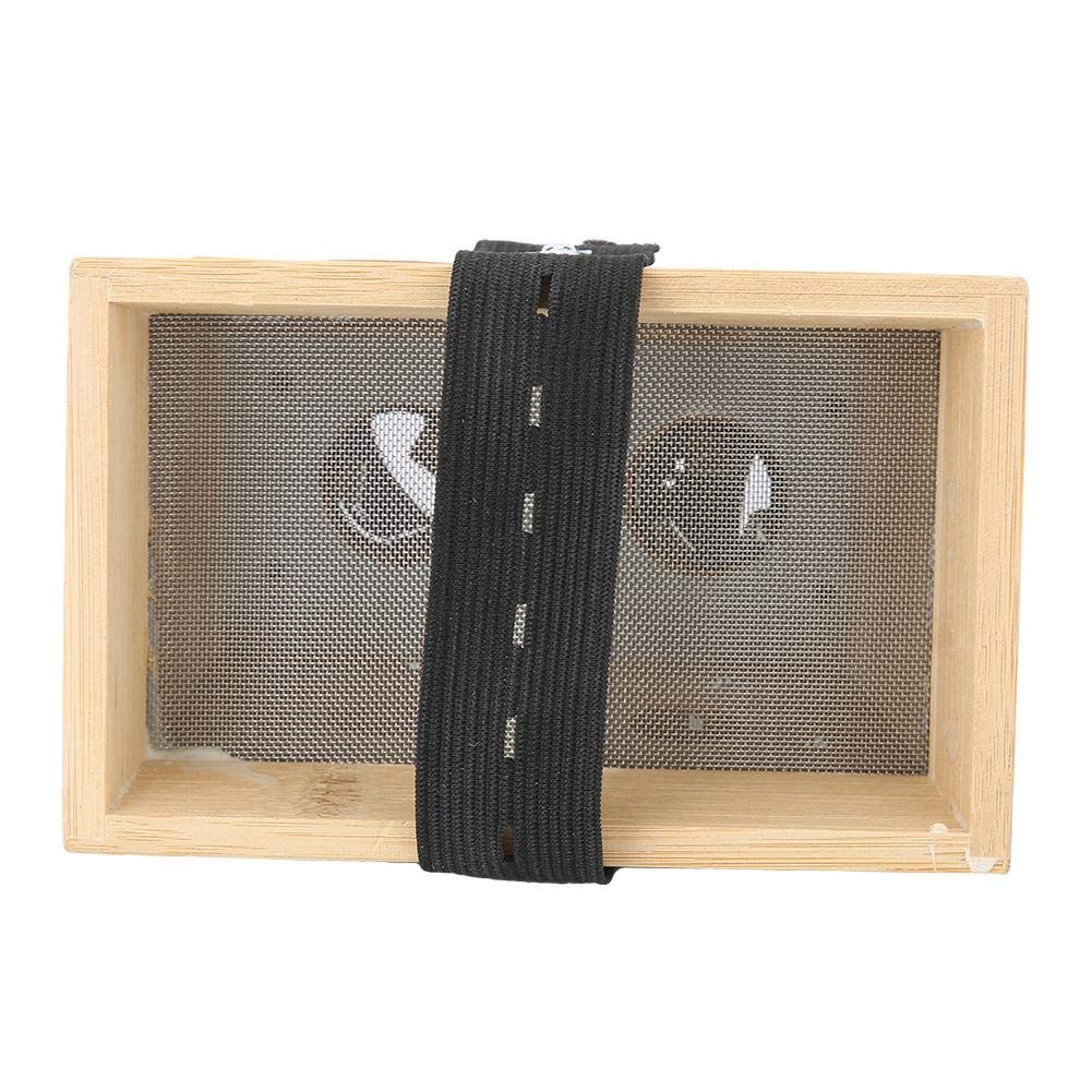 Alucy Bamboo Moxa Box bottom dimensions provide stable base.