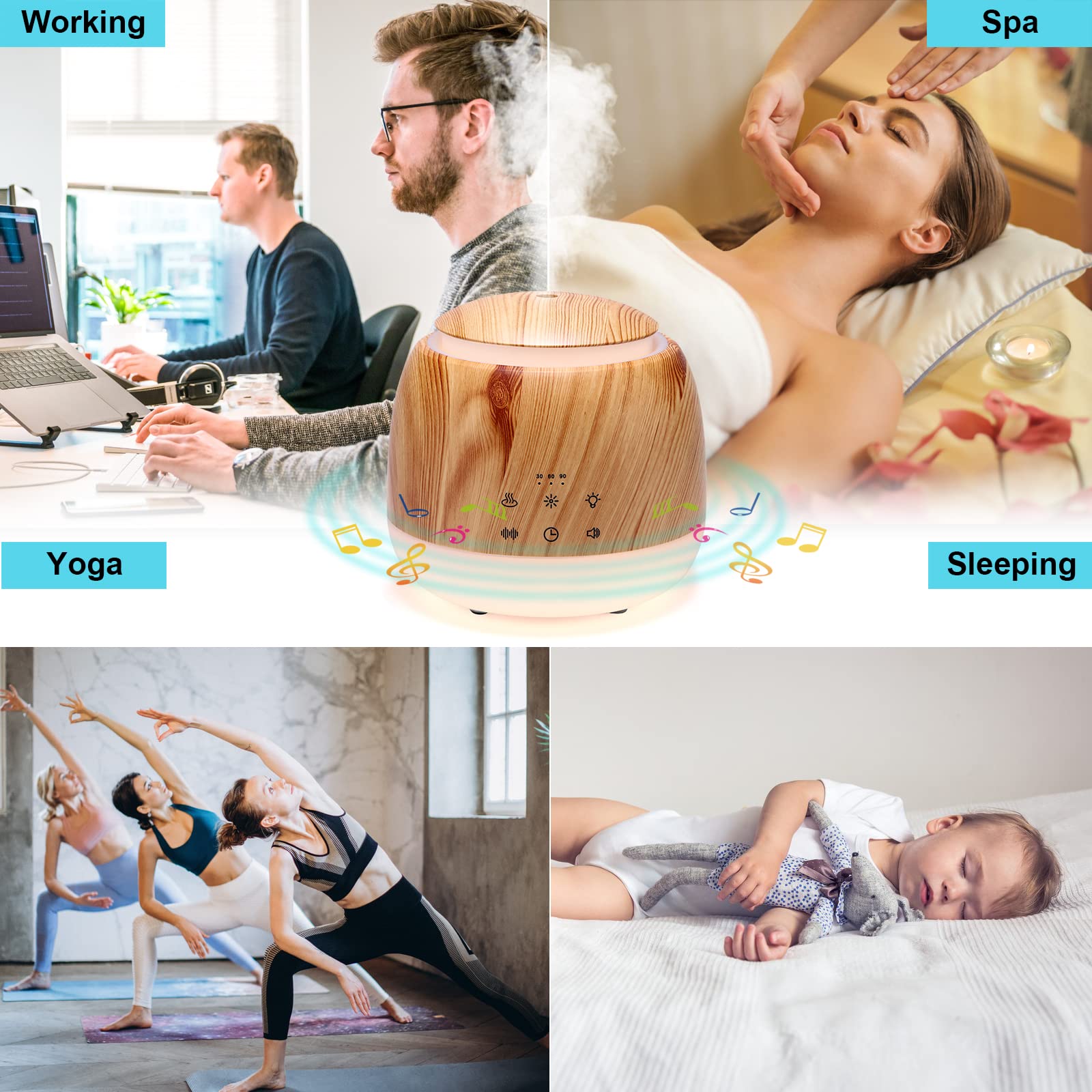 ALVOGIMOR Aromatherapy Diffuser Gift-Ready design, ideal for thoughtful gifting.