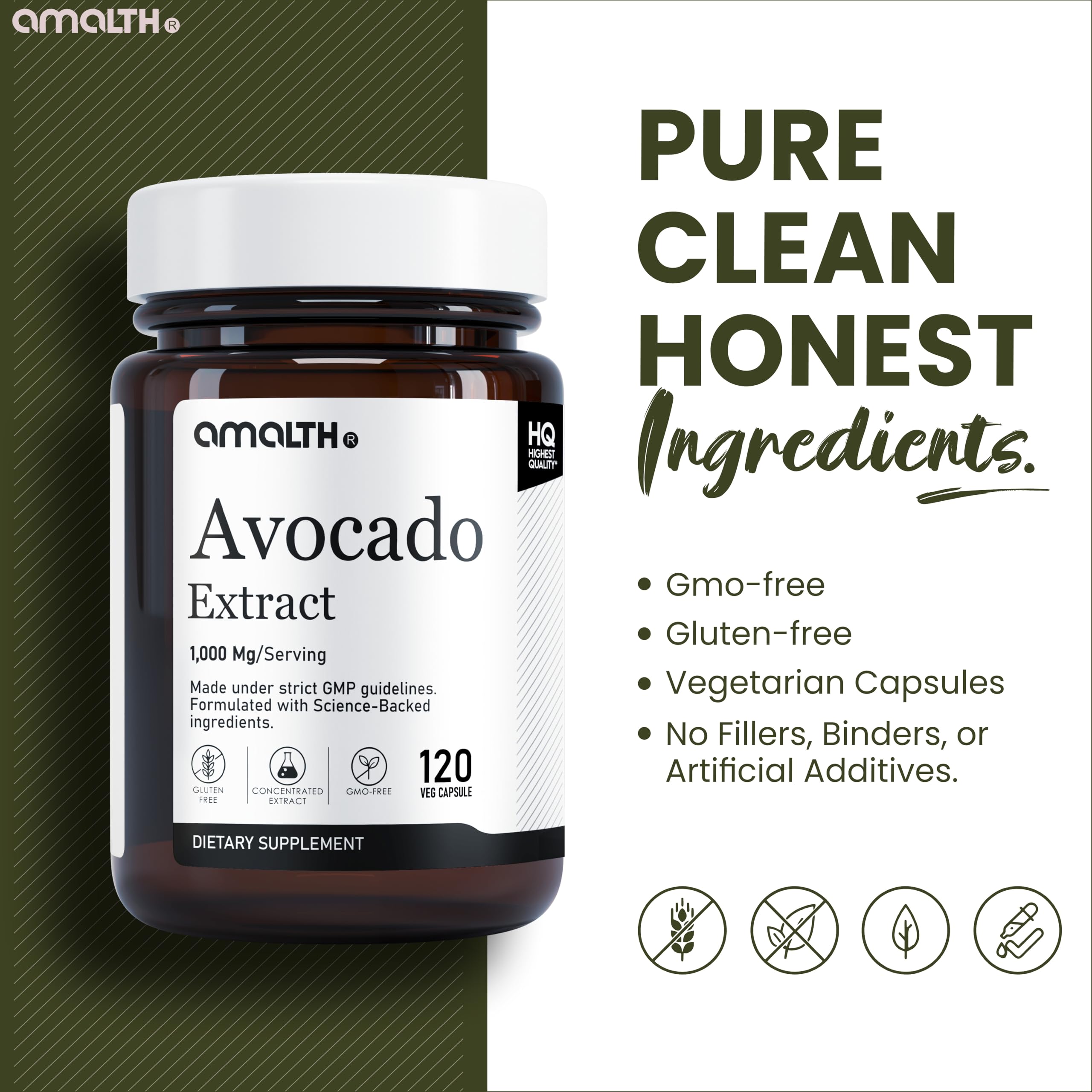 AMALTH avocado fruit source close-up illustrating natural ingredients