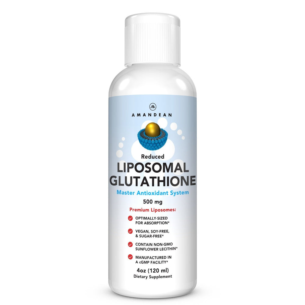 AMAND EAN Liposomal Glutathione bottle front for immune support potential