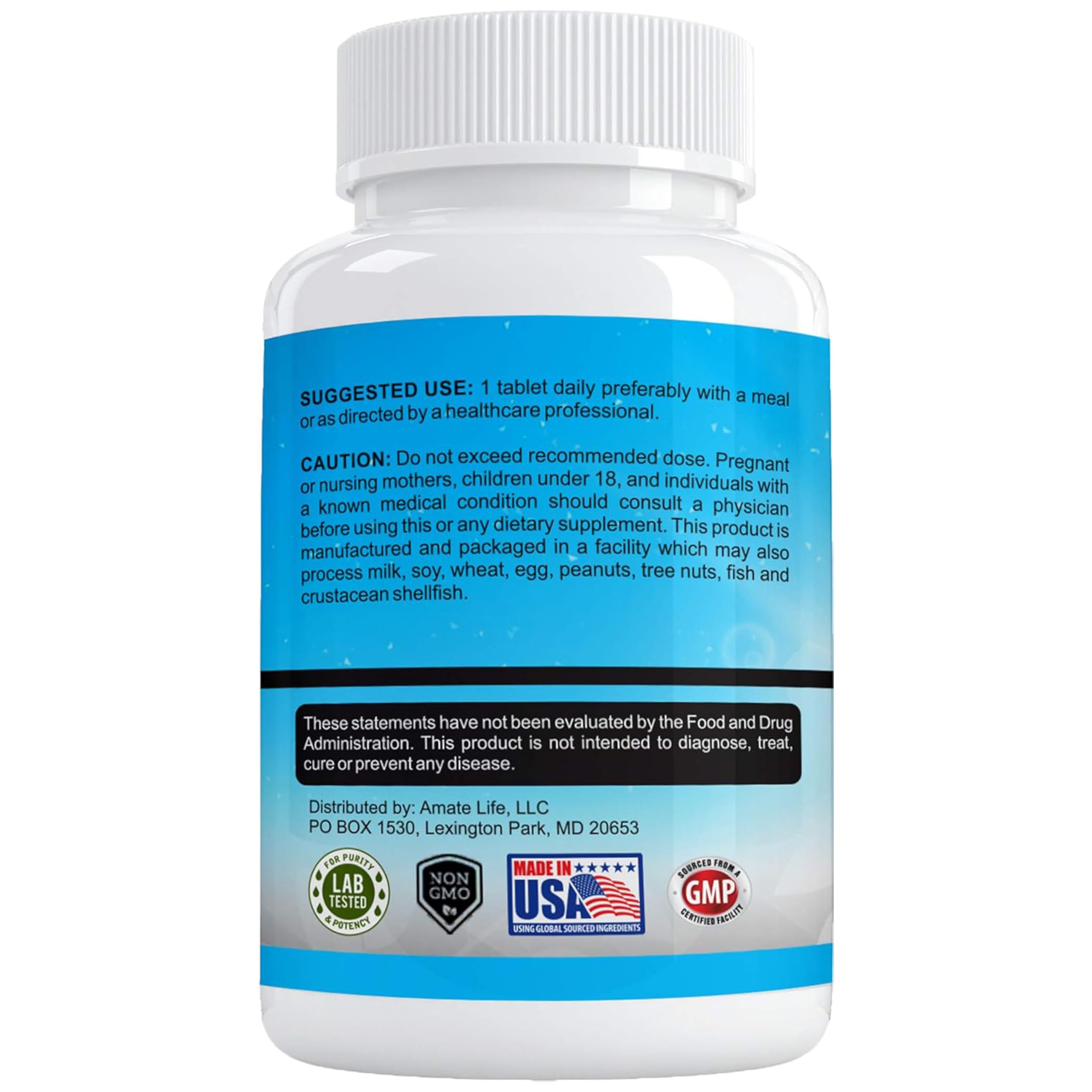 Amate Life user taking zinc pill during daily routine for energy