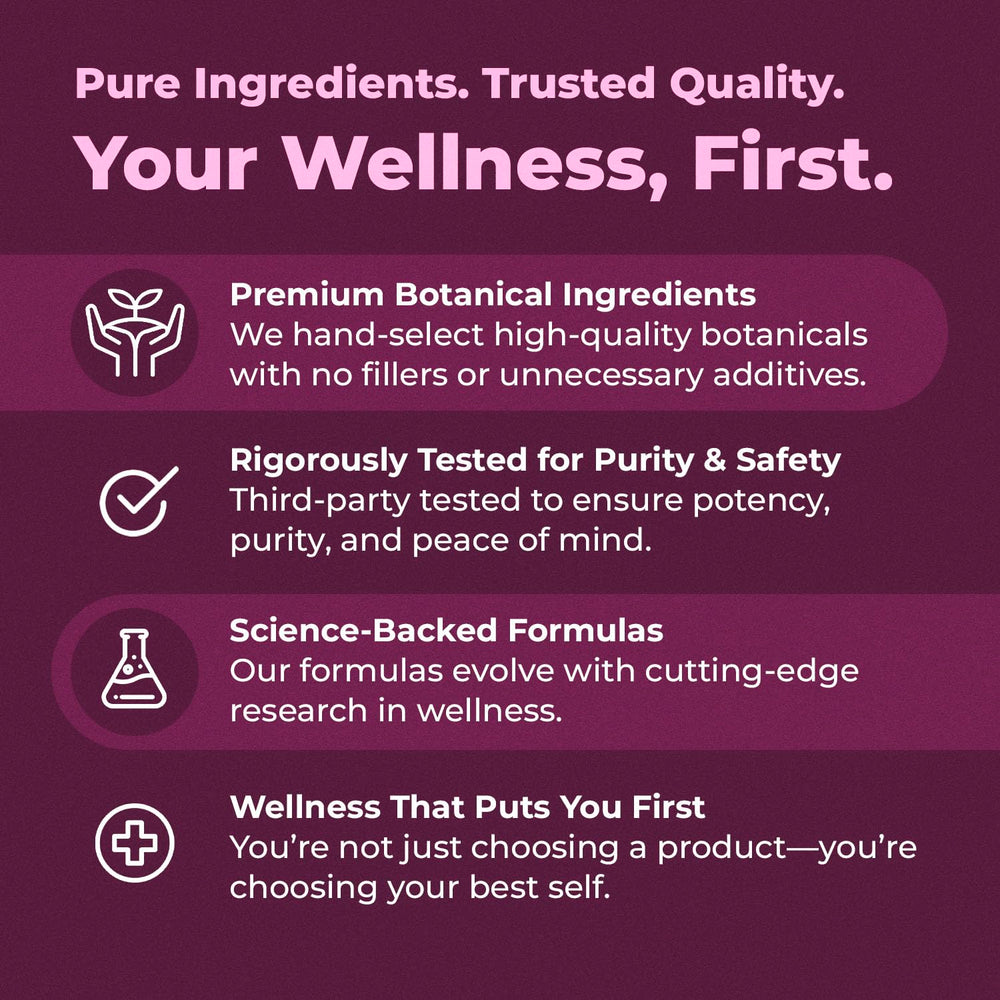 Amazing Botanicals 100mg per serving label: consistent potency for daily use