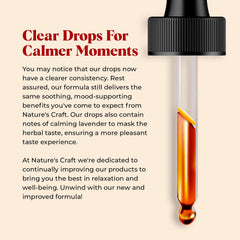Drops added to tea or water for easy daily use.