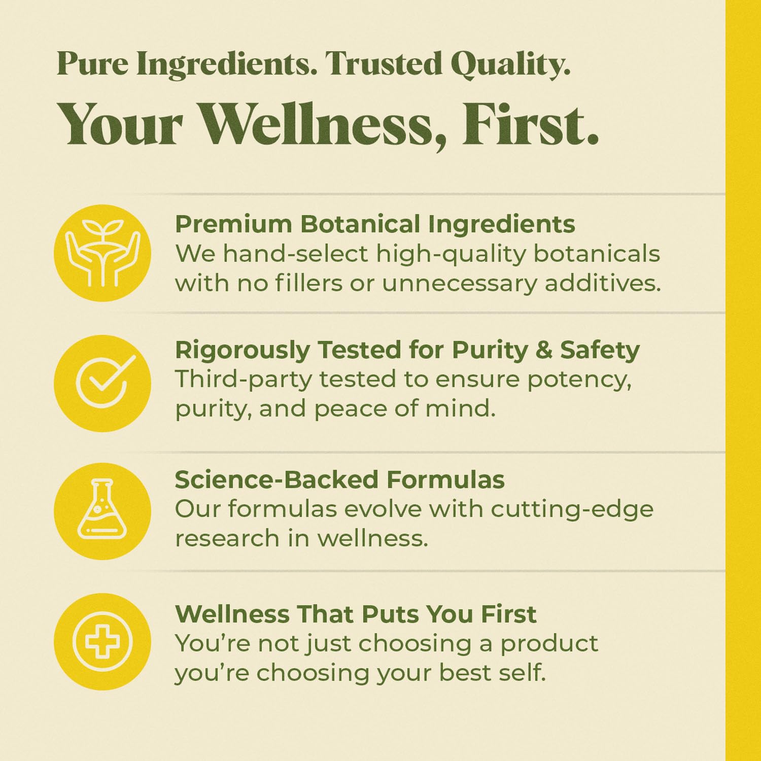 USA GMP-certified facility label for Amazing Botanicals Kanna tincture.