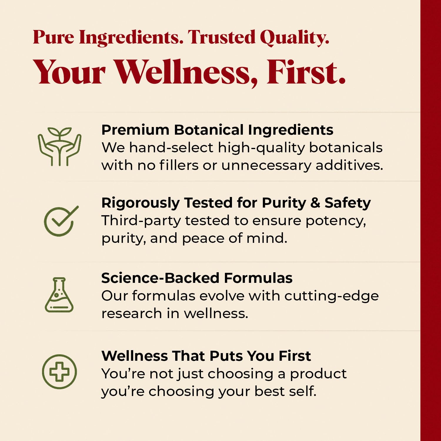 GMP-certified facility badge signals strict quality control for Amazing Botanicals.
