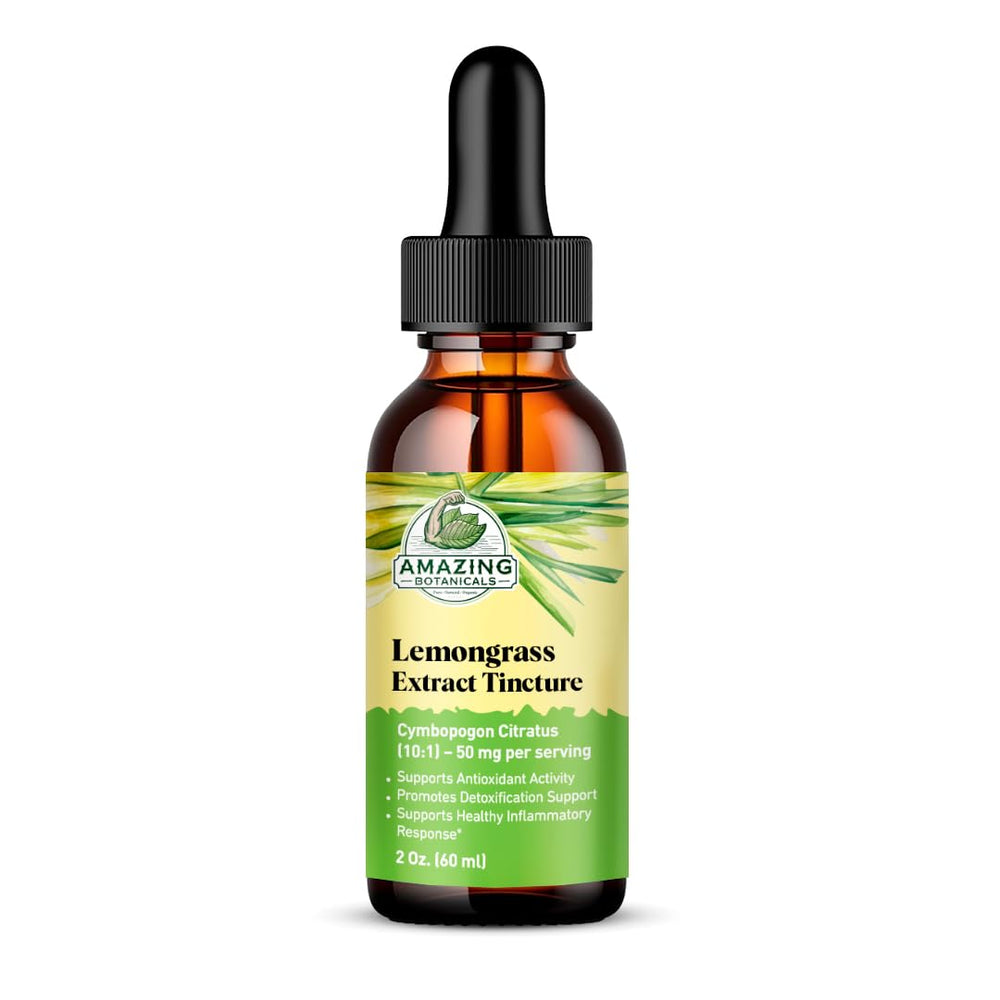 Amazing Botanicals Lemongrass Tincture bottle for daily wellness use