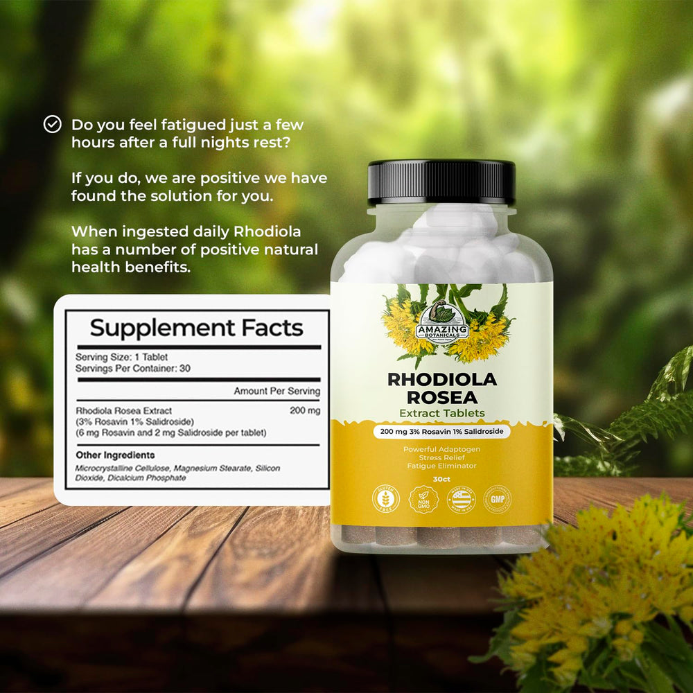 Amazing Botanicals Rhodiola Rosea pour dose demonstrates easy daily intake