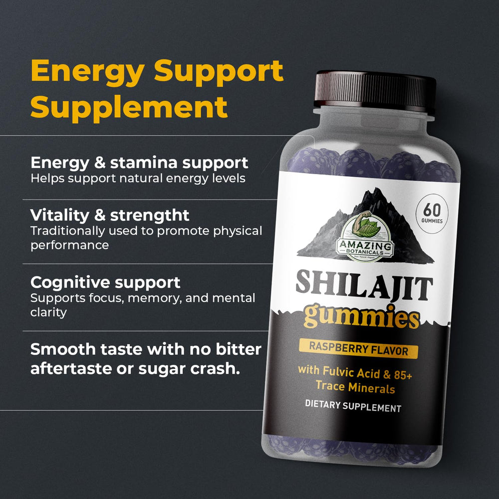 Mineral-rich Shilajit extract visual emphasizing fulvic acid content
