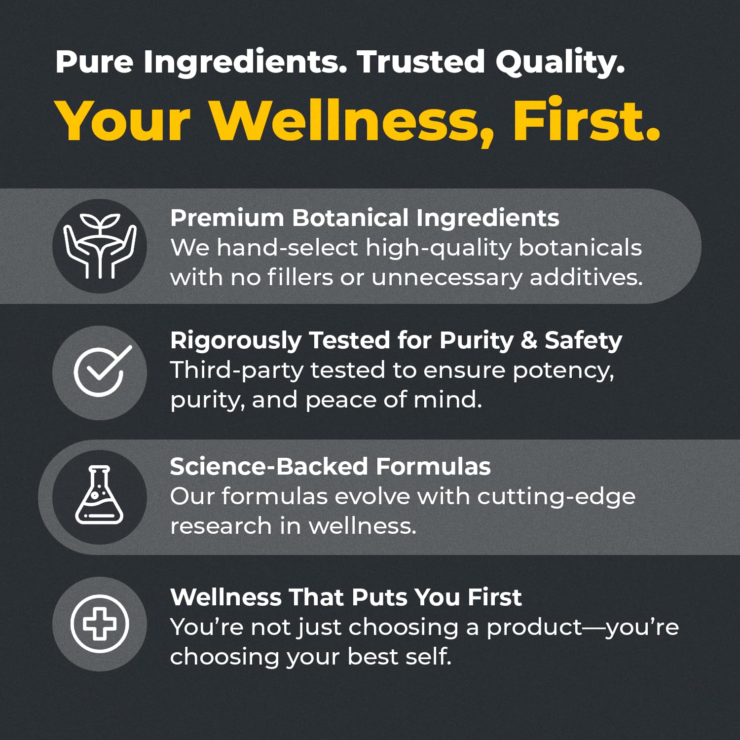 Vegan, gluten-free and non-GMO labeling on packaging
