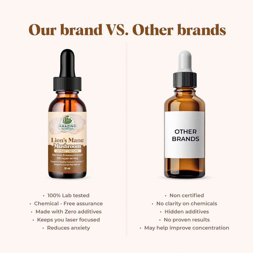 Vegan, alcohol-free formula label supports clean living with Amazing Botanicals.