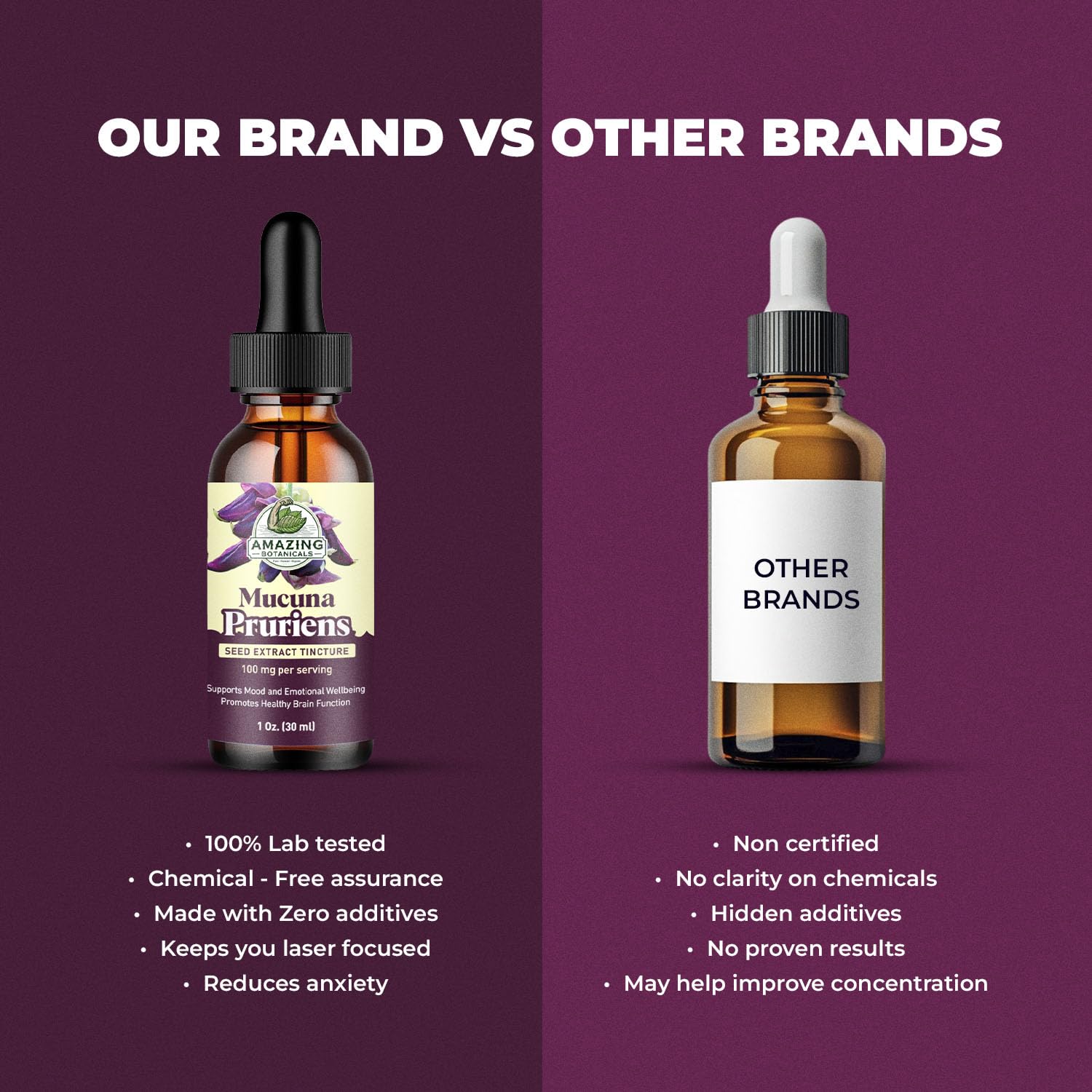Amazing Botanicals Vegan-friendly label: supports vegan diets with clean sourcing