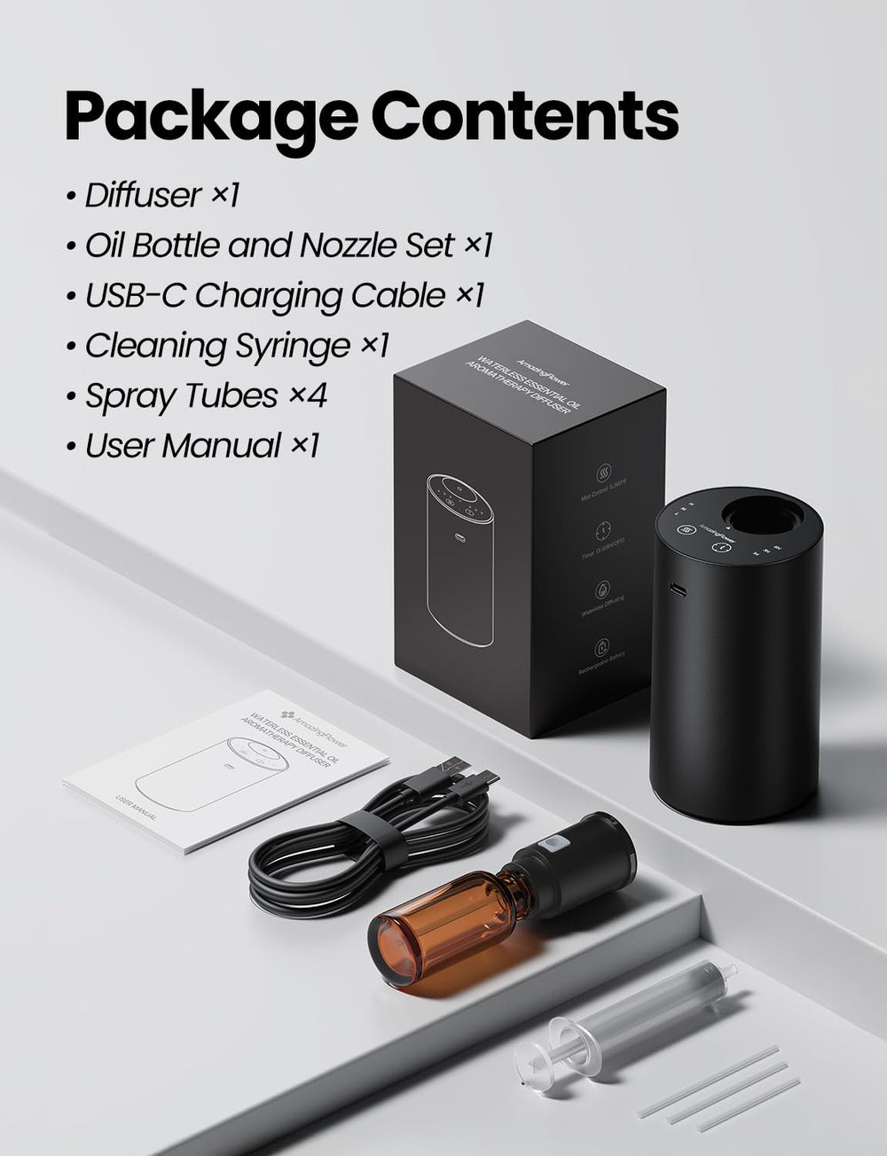 Amazing Flower diffuser packaging and setup for easy home use.