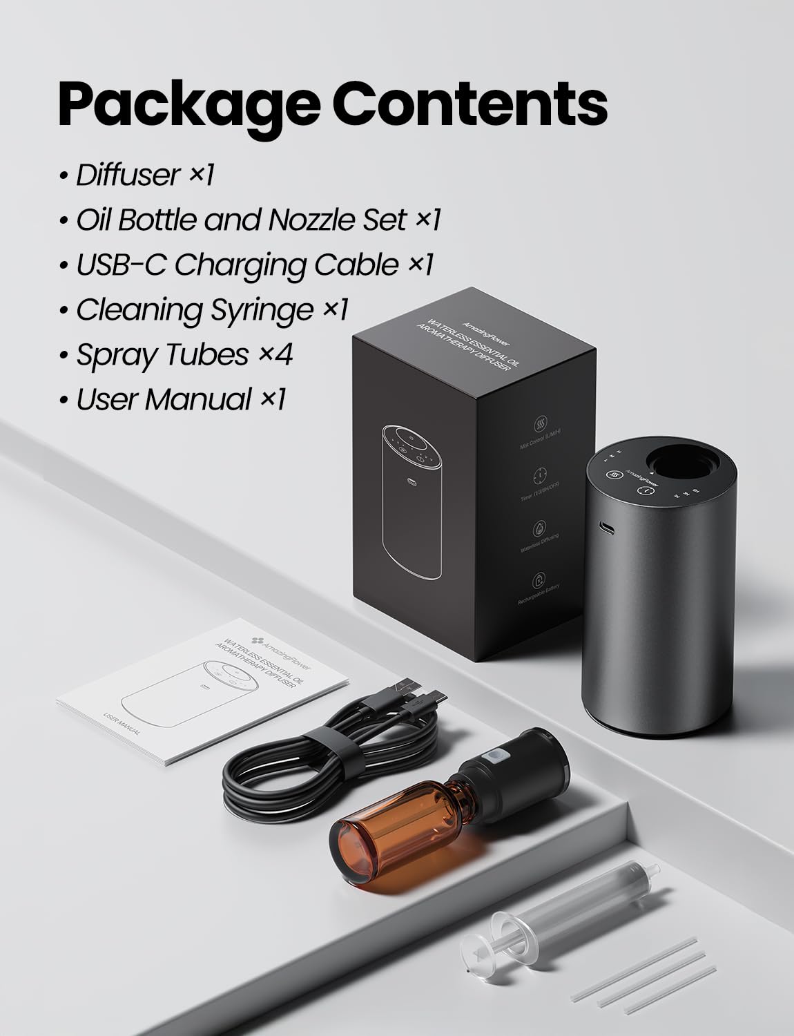 Amazing Flower portable diffuser design suits home, car, or office use.