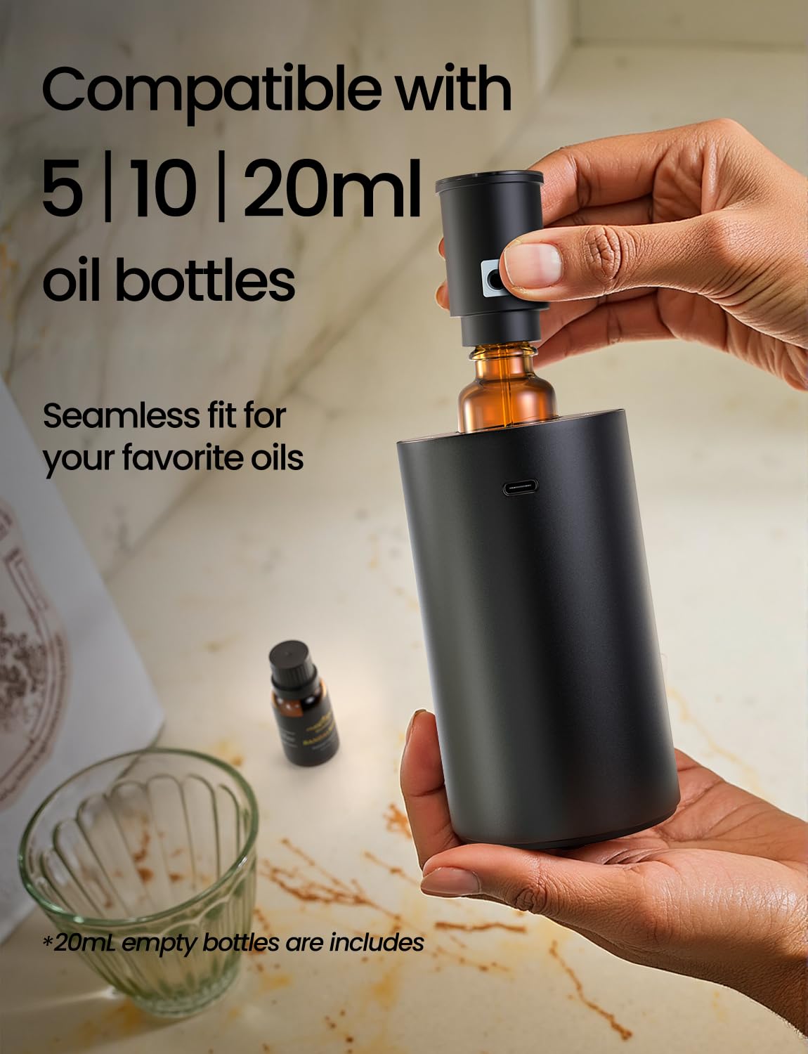 Amazing Flower diffuser operates quietly for tranquil spaces.