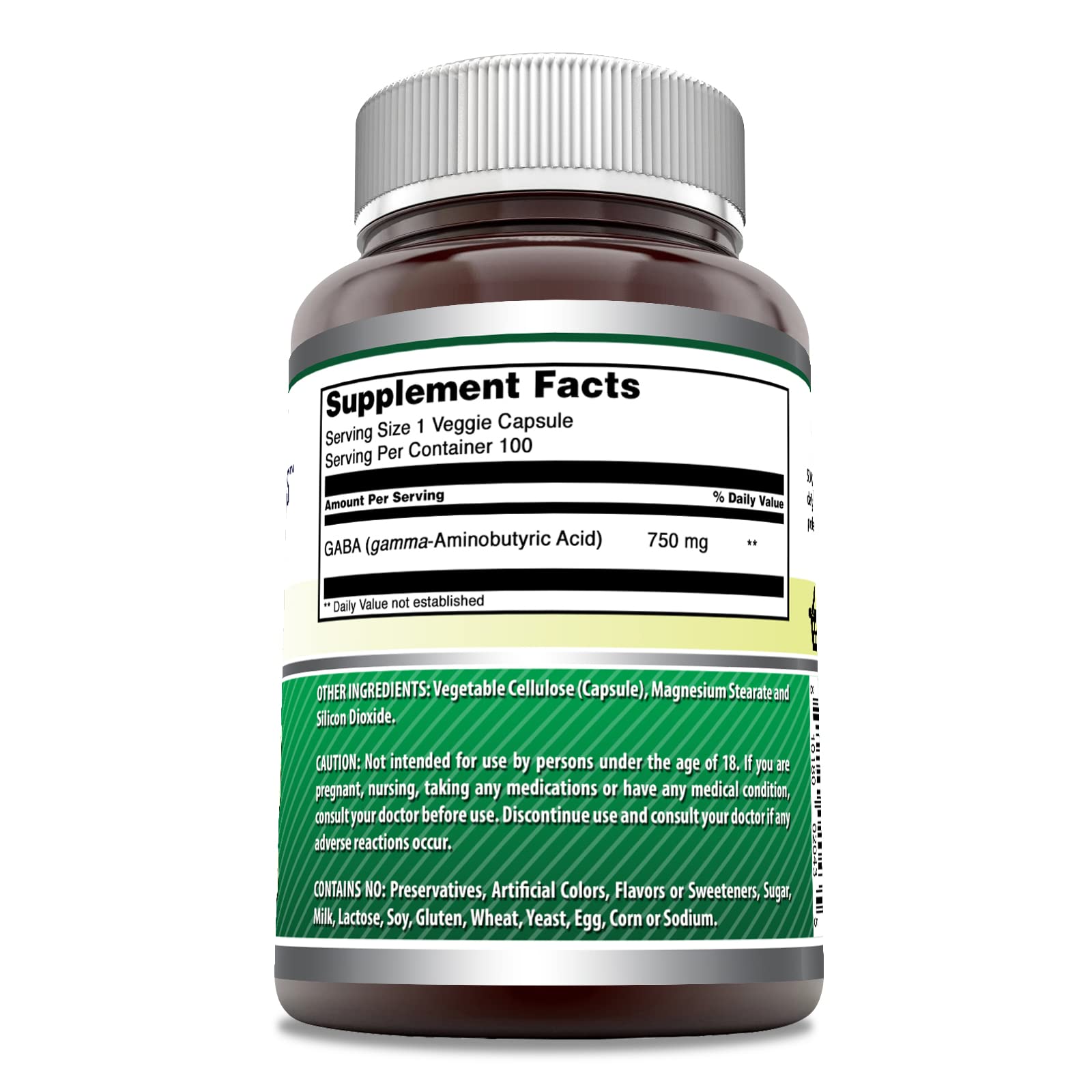 Amazing Formulas veggie capsule close-up, a vegetarian-friendly supplement.