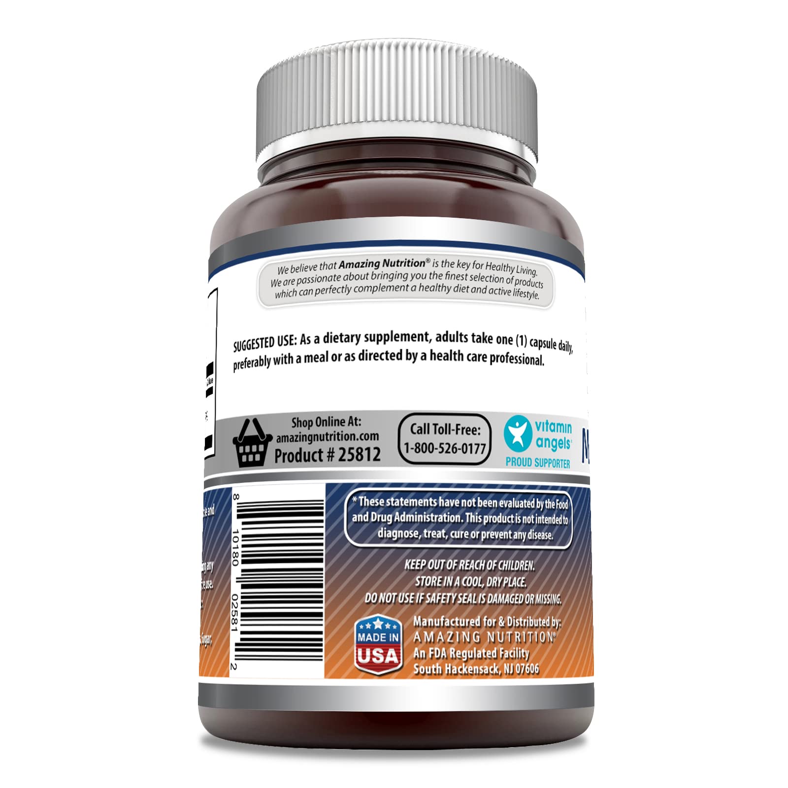 Amazing Formulas magnesium oxide capsules closeup ideal for daily use