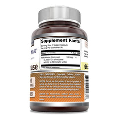 Amazing Formulas nattokinase enzyme label shows 2000 FU per serving.