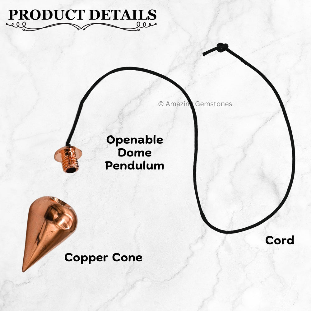 Amazing Gemstone 1.5-inch pendulum size for comfortable handling.
