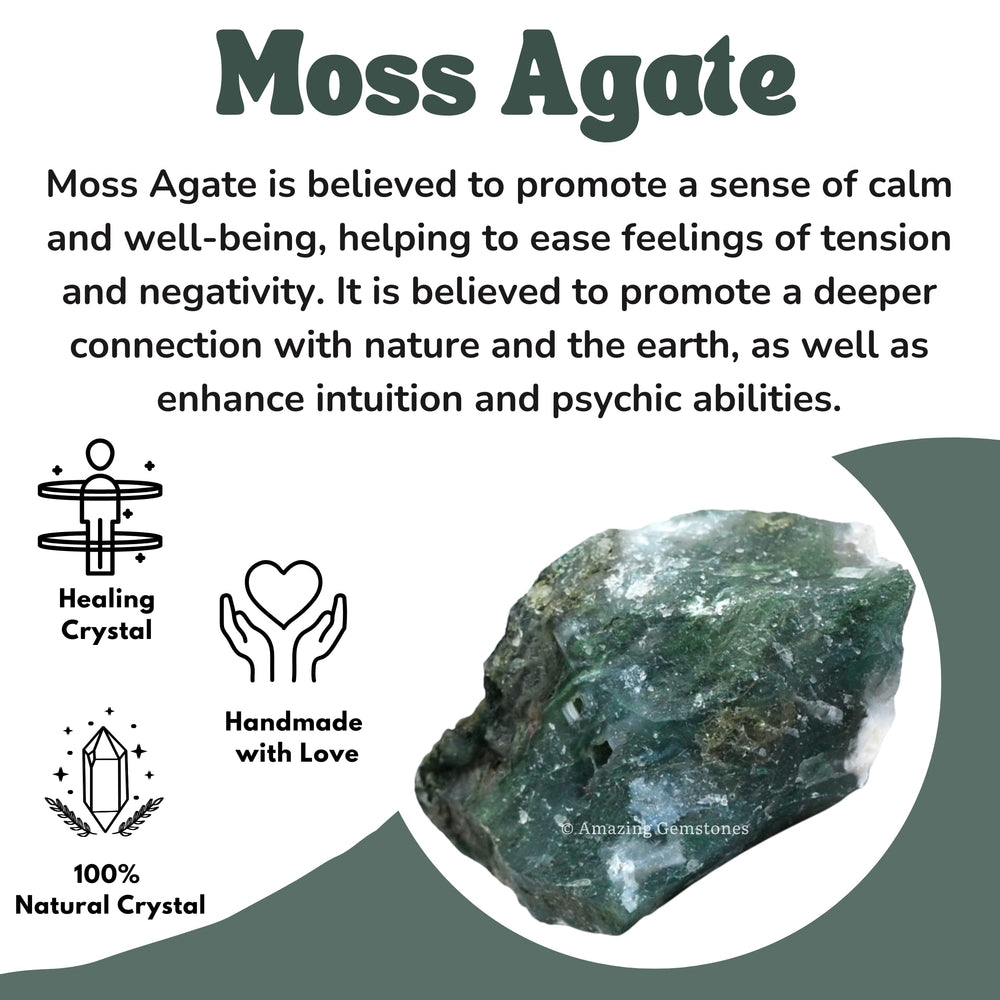 Amazing Gemstone 1lb moss agate packaging ready for gifting and storage