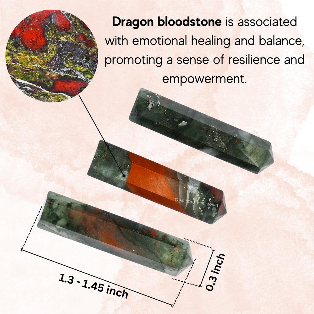 Amazing Gemstone African Bloodstone crystal grid sample for creative layouts.