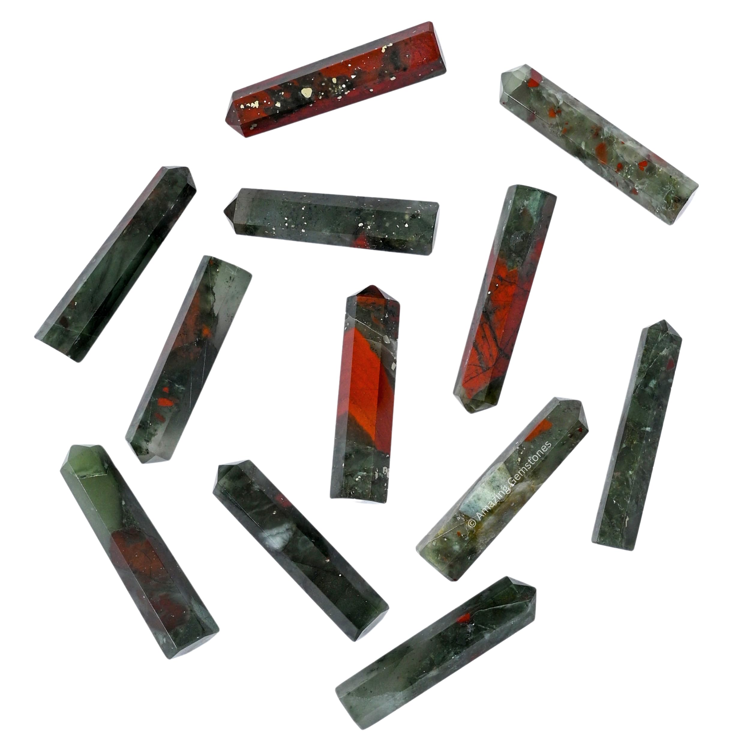 Amazing Gemstone African Bloodstone crystals for DIY projects and beginner kits.