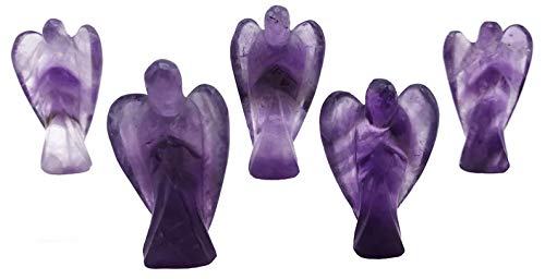Amazing Gemstone amethyst guardian angel decor for calm spaces