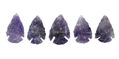 Amazing Gemstone amethyst arrowhead close-up highlights natural texture for authentic craft projects