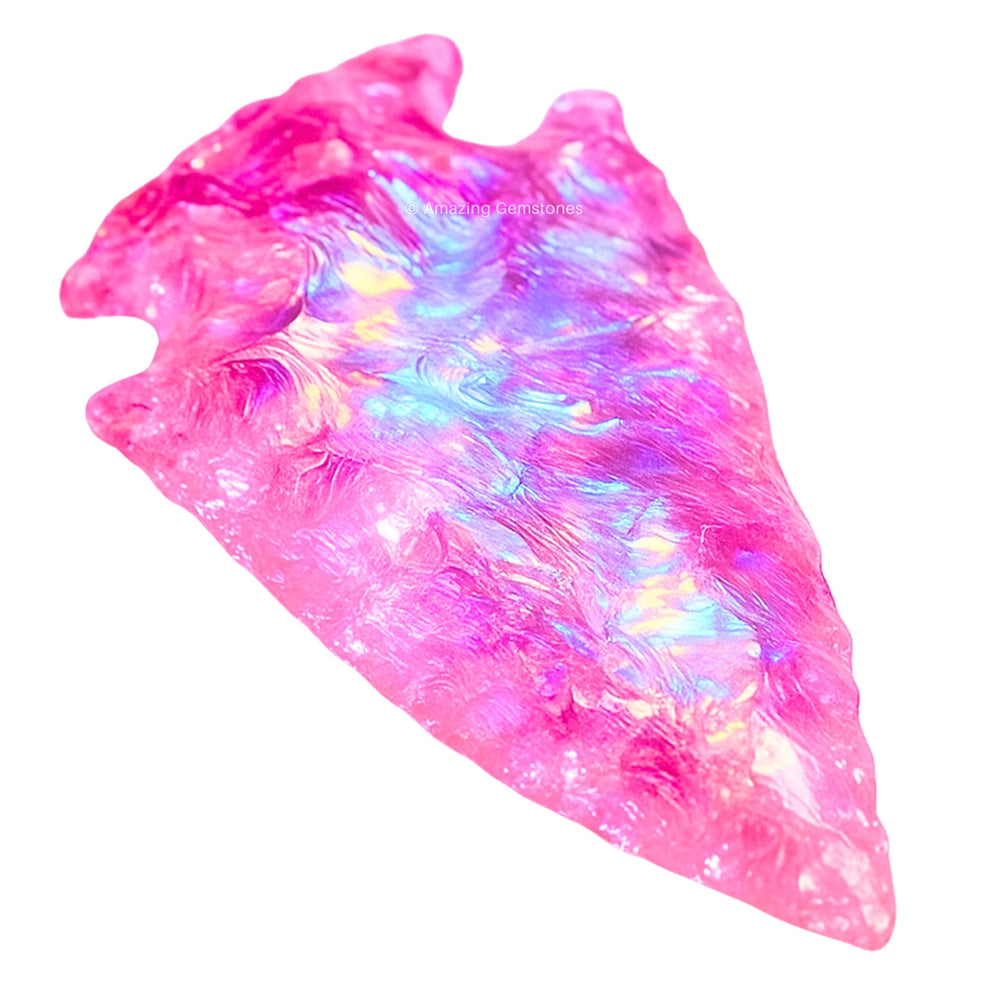 Amazing Gemstone angel aura rose quartz arrowhead enhances DIY craft projects