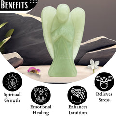 Amazing Gemstone Angel in velvet pouch, ready-to-gift packaging